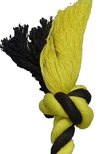 Sumo Rubber Fit Stick Shape Dog Toy (Yellow Color)