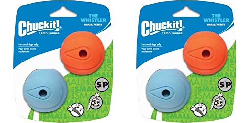 Chuckit! Canine Hardware Whistler Ball Small (4 Pack)