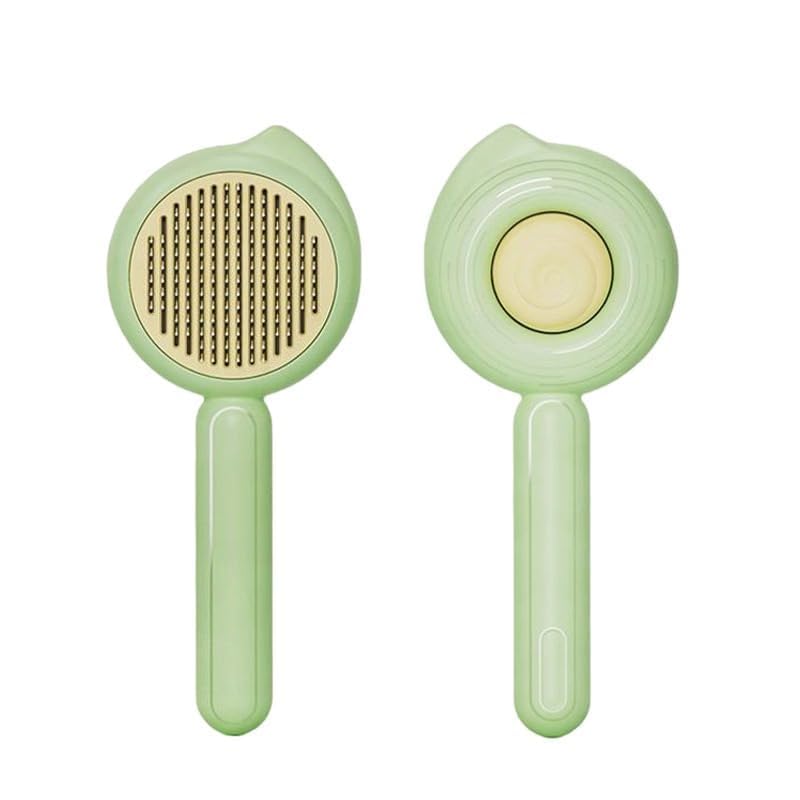 Bohobark Puppy Self Cleaning Slicker Brush Pet Hair Grooming Comb Pet Massaging Tool And Shedding Brush For Long Or Medium Haire