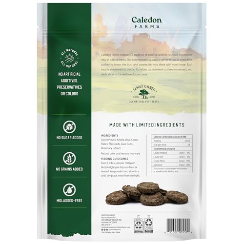 Caledon Farms Harvest Biscuits - Carrot & Alfalfa Recipe Horse Treats 32oz