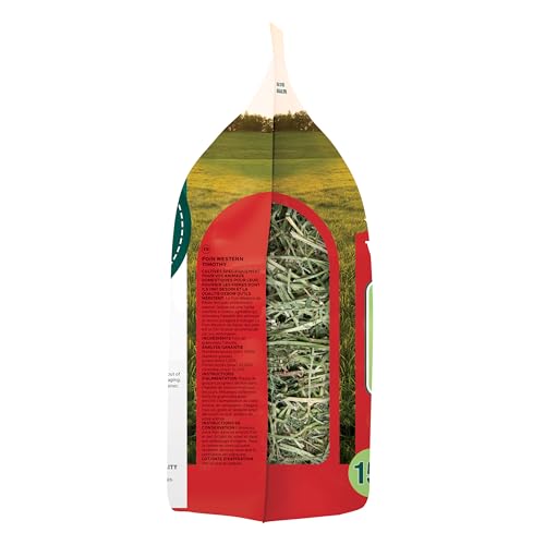 Oxbow Animal Health Western Timothy Hay - All Natural Hay for Rabbits, Guinea Pigs, Chinchillas, Hamsters & Gerbils - 15 oz.