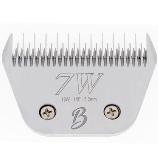 Bucchelli Skip Tooth 7 Wide Blade Dog Grooming Cuts Length 1/8'' - 3.2Mm Japanese Carbon Steel 7 Skip Tooth Blade Dog Grooming |