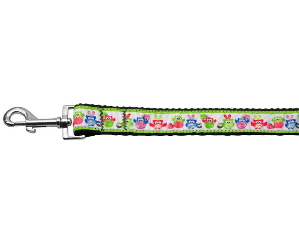 Pet Dog & Cat Nylon Collar or Leash, &quot;Easter Birdies&quot; 3/8&quot; w x 4 ft. leash