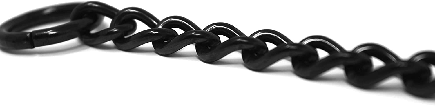 Dogline Herm Sprenger Black Stainless Steel Choke Dog Training Collar No-Pull Slip Chain For Small Medium Large Dogs For Easy Co