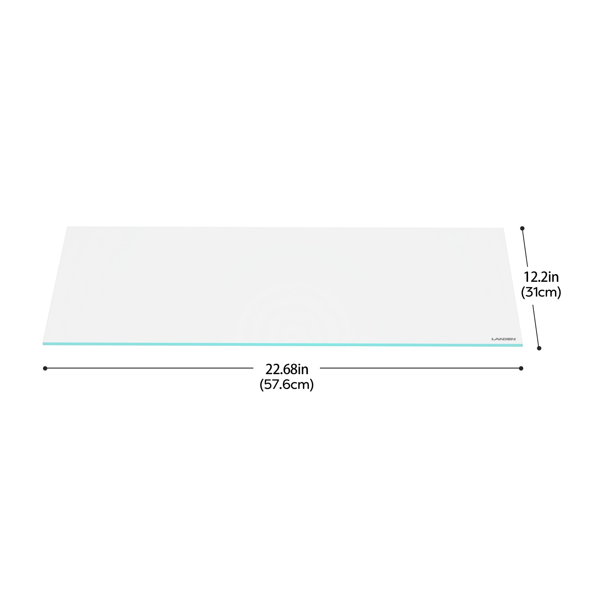 Landen 4Mm Thick Clear Glass Aquarium Lid,Includes 4 Clips For Secure Placement, 576 X 310Mm(22.68X12.2 Inches) For 584-588 Mm I