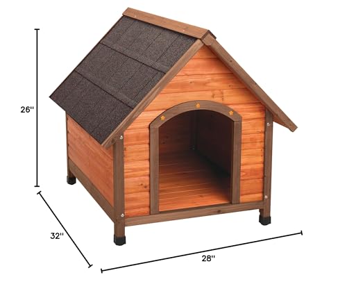 Ware Manufacturing Premium Plus A-Frame Fir Wood Dog House - Large