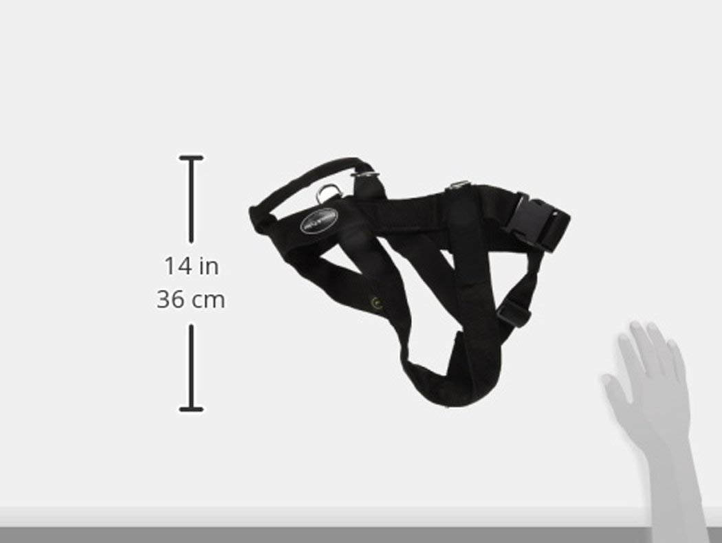 Dean & Tyler D&T Universal Bk-L Dt Universal No Pull Dog Harness With Adjustable Straps, Large, Fits Girth, 79Cm To 107Cm, Black
