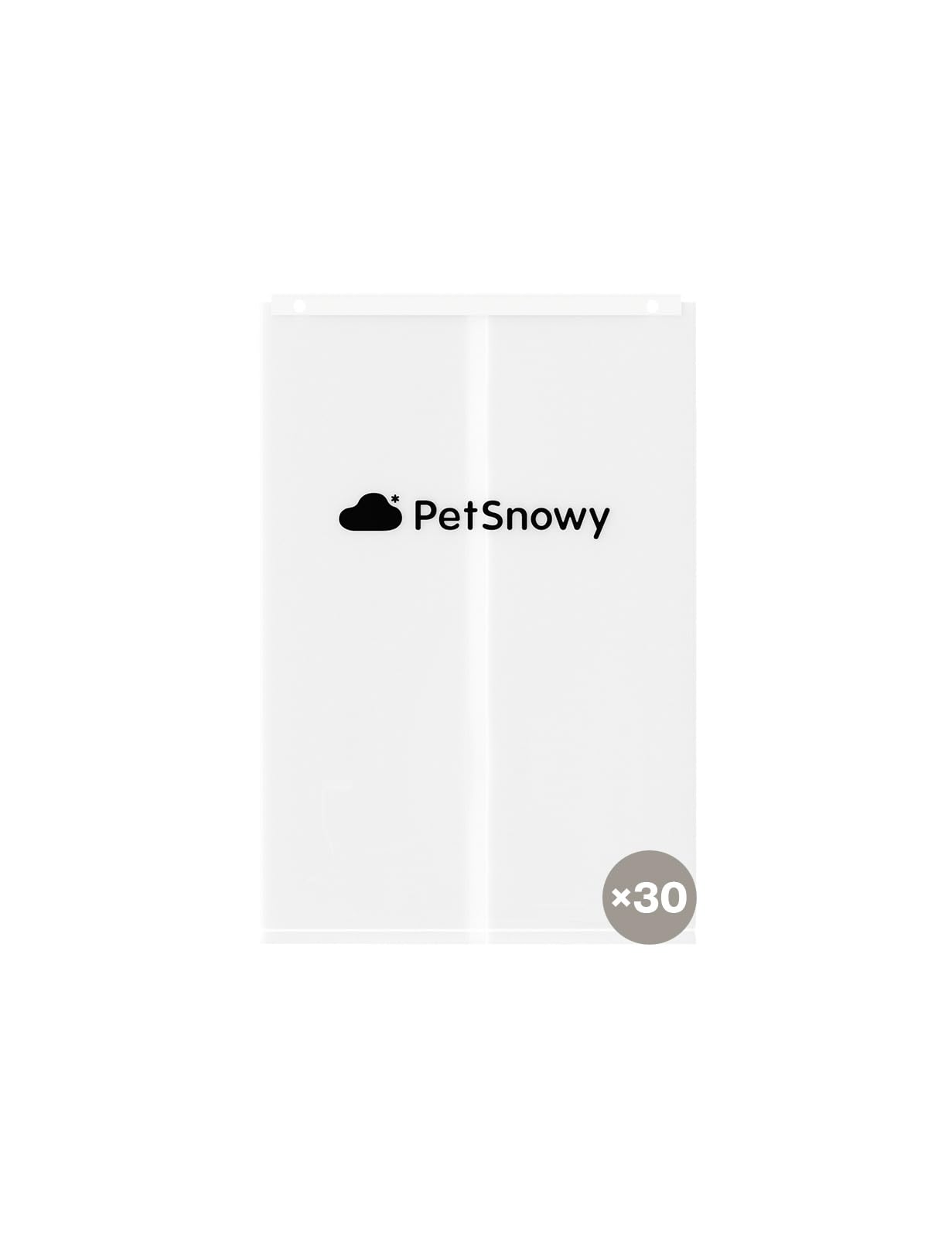 PetSnowy SNOW+ Cat Litter Box Liners, Self-Sealing Waste Drawer Bags for Automatic Cat Litter Box, 30 Pcs