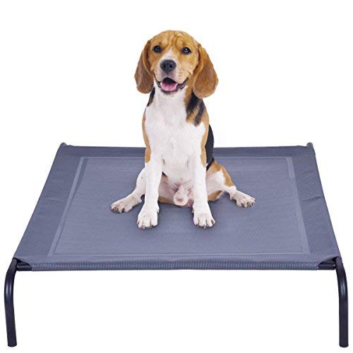 Giantex Elevated Pet Bed for Medium Large Dogs, Keep Pets Cool, Portable Raised Pet Cot Indoor Outdoor Camping, Waterproof Breat