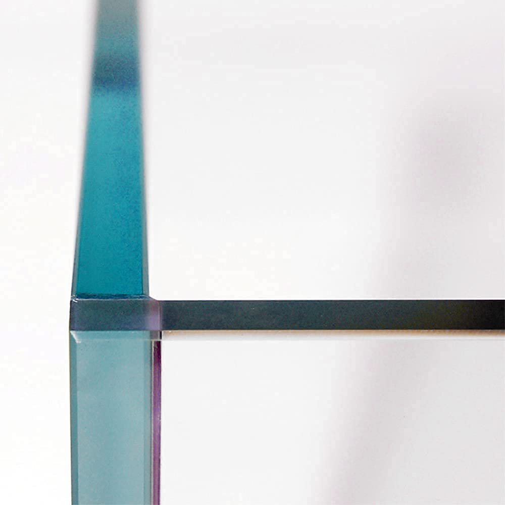 Allcolor Ultra Clear Rimless Aquarium Tank 2-22 Gallons Low Iron Glass (7Gal - Top Glass Canopy)