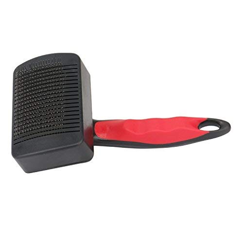 PSK PET MART Dog Grooming Plastic Slicker Brush Self Cleaning Hair Brush for Dogs, Small