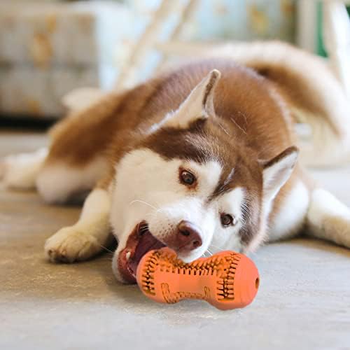 Simena Chew Toys For Dog Teeth Cleaning, Teething Toy For Medium Breeds, Dog Toothbrush Toy, Use With Peanut Butter Or Toothpast