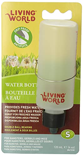 Living World Plastic Leakproof Animal Bottle With Stainless Steel Spout, Small