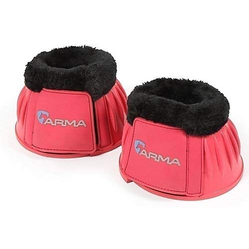Shires ARMA Fleece Trim Bell Boot (Pony, Pink)