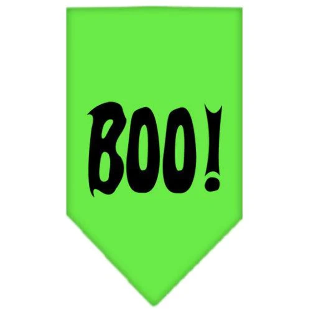 Halloween Pet and Dog Bandana, Screen Printed, &quot;Boo&quot; Red Small