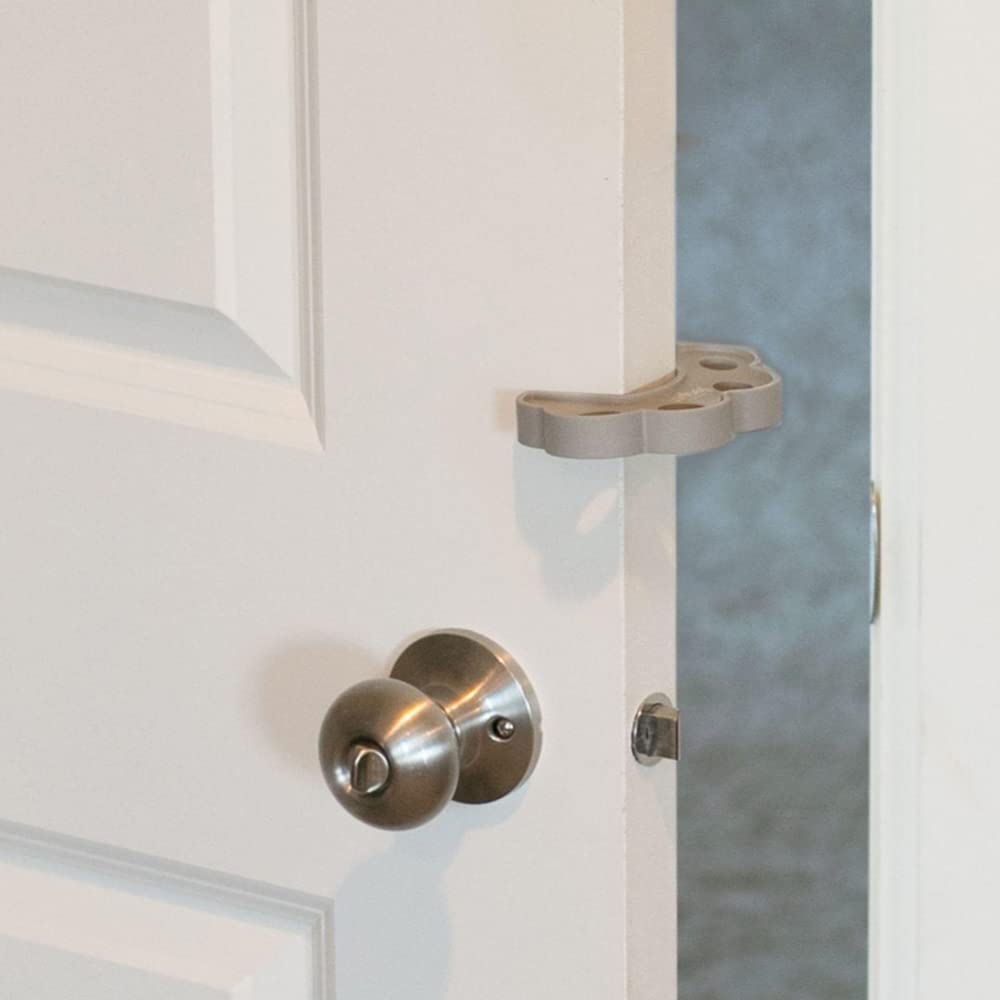 North States Mypet Safety Paws Door Paw-Tector | Works On Swinging And Pocket Doors (1-Pack, Gray)