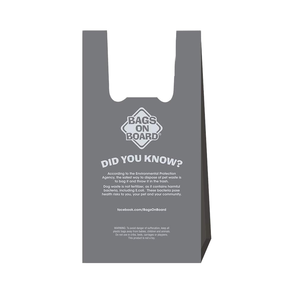 Bags On Board Hand Armor Dog Poop Bags | Extra Thick Dog Waste Bags With Leak Proof Protection | 7X15 Inches, 100 Bags, Blue, 32