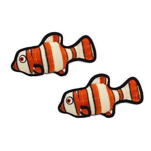 TUFFY - 2 Pack Original : Fish Dog Toy : : Ultra Durable Plush Toy with Multiple Layers & Reinforced Seams, Washable and Floats,