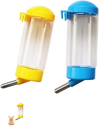 Lapxsnzd 2Pcs 16Oz No Drip Small Animal Water Bottle,Bpa Free Best Water Bottle For Small Pet/Bunny/Ferret/Hamster/Rabbit(Colors Are Random)