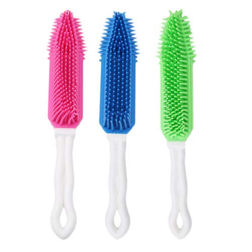 The Dds Store Grooming Soothing And Washing Pet Shampoo Massage Brush With Silicone Bristles Dogs Cats Puppies And Kittens Groom