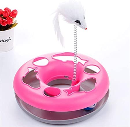Dog Trust 360 Motion Elastic Mouse Catch Cat Toy To Exercise And Inside Spinning Ball Toy For Cat And Kitten