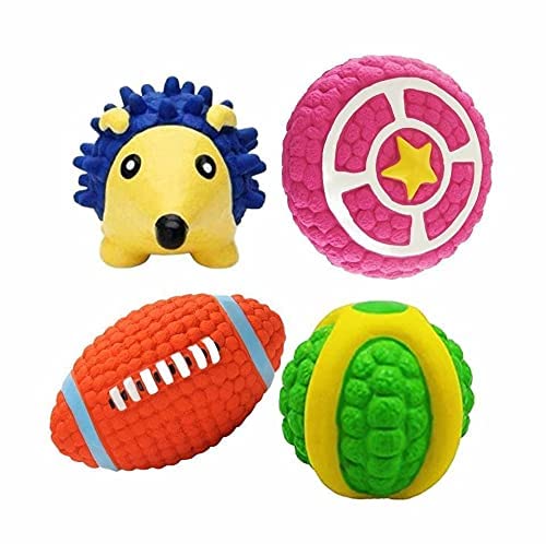 Dog Trust Dog Soft Latex Floating Ball Interactive Fetch & Play Toy  100% Clean Teeth & Massage Gum & Squeaky Toys for Medium B