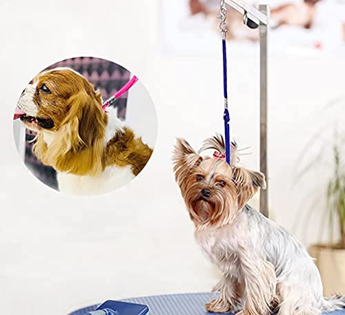 Periflowin Pet Dog Grooming Loop Pet Bathing Tether Straps Heavy Duty Nylon Restraint Noose for Pet Bathing - 4 Pack 22 Inches