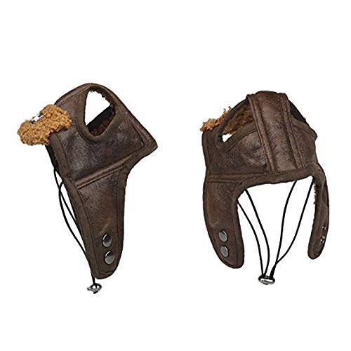 Leconpet Dog Aviator Hat, Dog Winter Pilot Hat With Ear Flaps For Cold Weather (Xl, Brown)