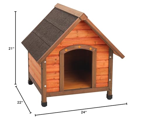 Ware Manufacturing Premium Plus A-Frame Fir Wood Dog House - Small