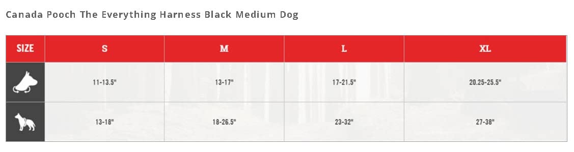 Canada Pooch Everything Dog Harness Black Mesh Medium