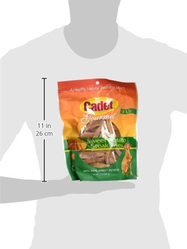 Cadet Sweet Potato Dog Treats - 3 Pack Steak Fries, 1 lb, Healthy Snack for Dogs