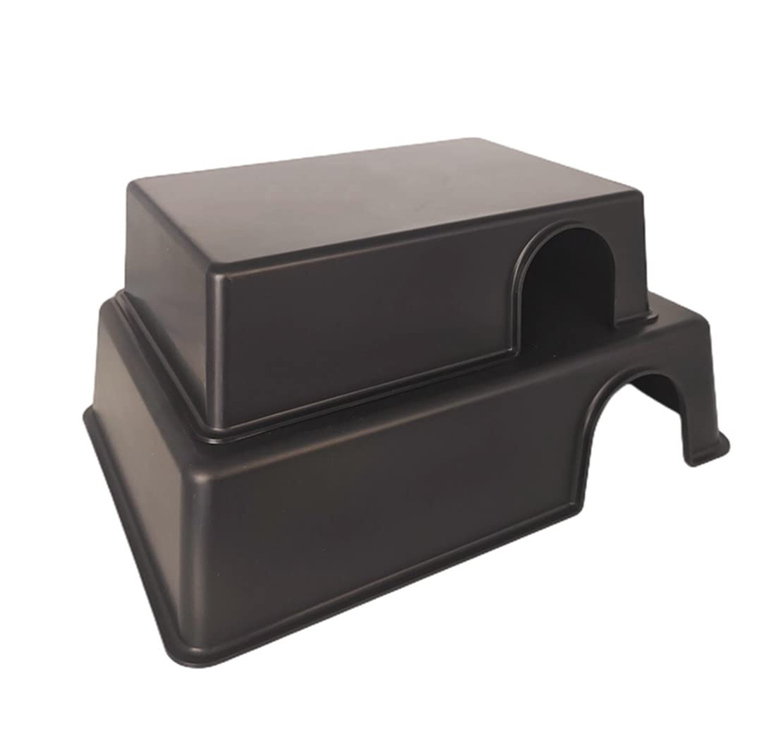 Sdzgqpet Amypet Different Size Reptile Use Hide Cave For Snakes,Reptiles, Ball Pythons Durable Material Easy To Clean 10.2 X7.48