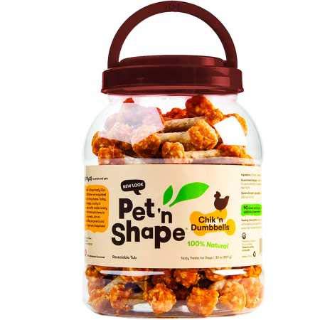 Pet n Shape Chik N Rice Dumbbells - All Natural Dog Treats, Chicken, 32 oz