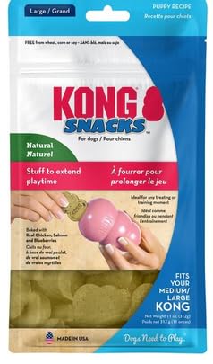 Kong Stuff N Large Puppy Snaps Chicken And Rice Dog Treat [Set Of 2] Size: Mini