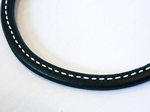 Auburn Leather Crafters Collar Martingale Color Rolled 17497 Black 40X2.0Cm