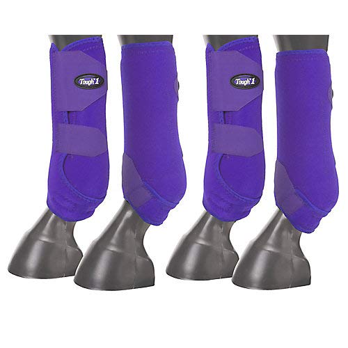 Tough 1 Extreme Vented Sport Boots Set, Purple, Small