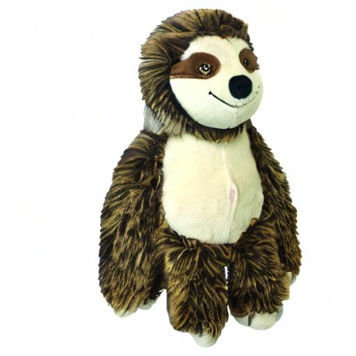 Multipet Bark Buddies Sloth Dog Plush Toy - Squeaky Dog Toy For All Dogs - Extra Soft Plush Dog Toy - Stuffed Animal Dog Toy For Cuddling & Playing - Cute Dog Pet Toy (10')