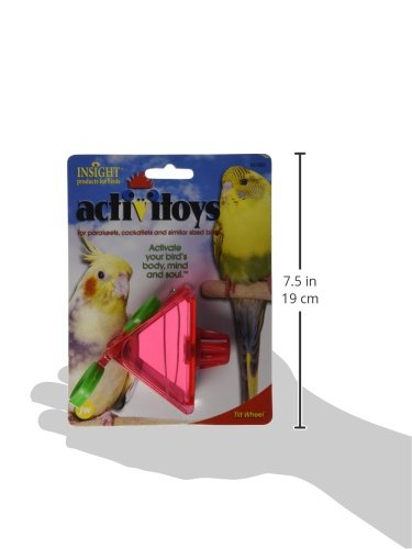 JW Pet Activitoy Tilt Wheel Bird Toy, Plastic, One Size, Multicolor, Model 31002