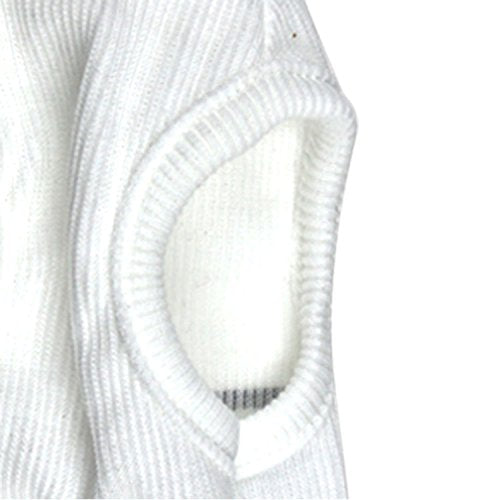 Droolingdog Small Dog Clothes White Dog Shirt Puppy Sweater Pet T-Shirt For Small Dogs, Xxs, White