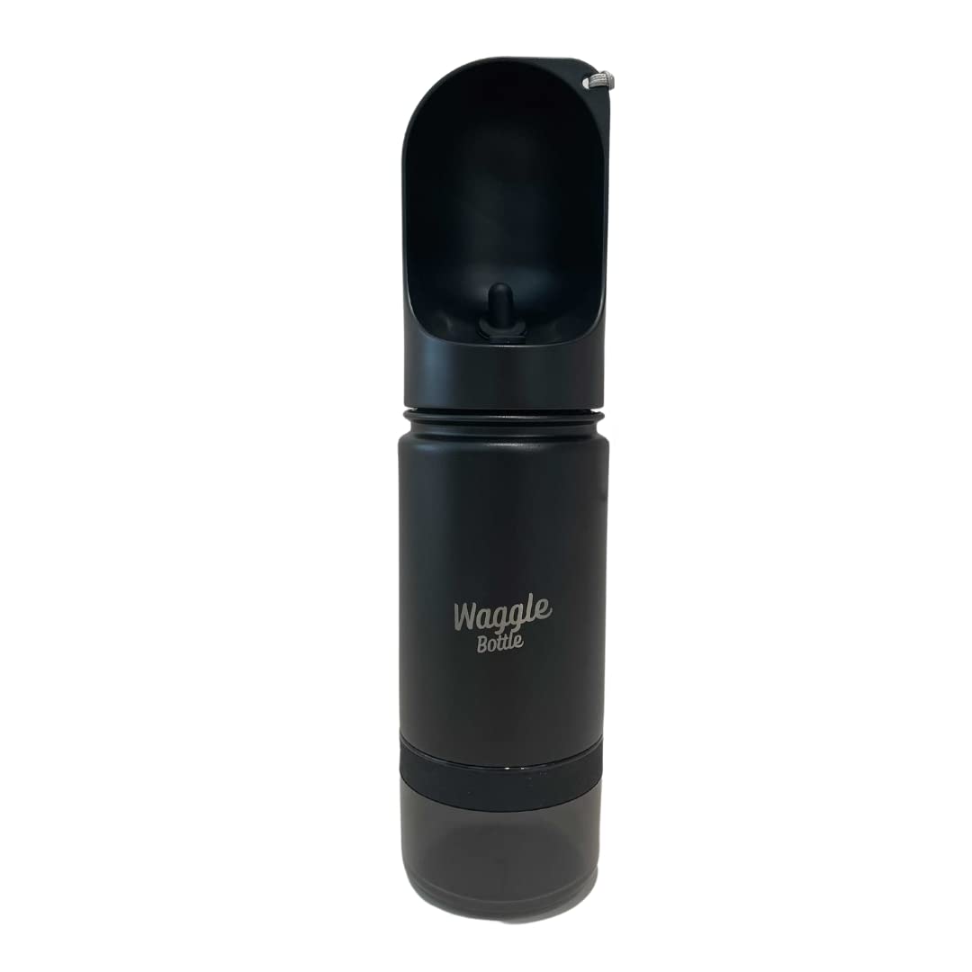 Stainless Steel Dog Travel Bottle, Leak Proof Portable Dog Water Bottle, Drink Dispenser And Snack Container Essentials For Pets Outdoor Walking, Hiking, Travel