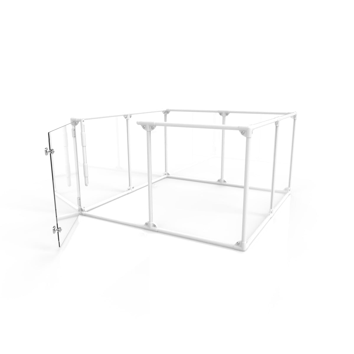 Clearly Loved Pets 27'' Tall Medium Lucidium Pet Pen, White