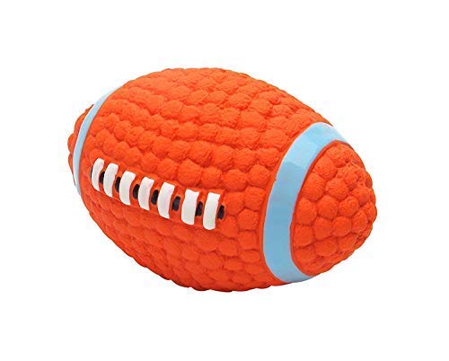 PSK Dog Latex Squeaky Rugby Ball Toy (Medium)
