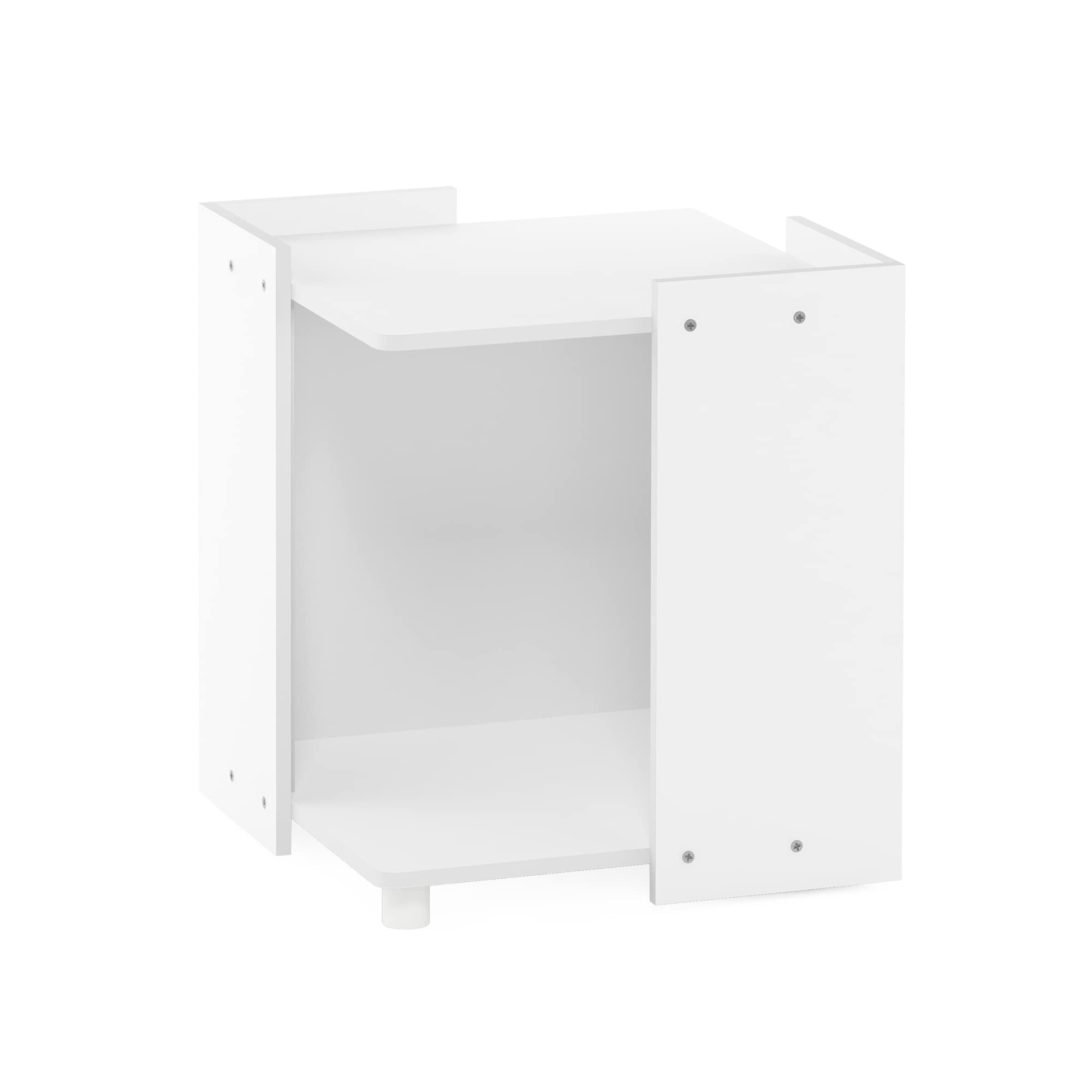 Furinno Peli Litter Box Enclosure, Solid White