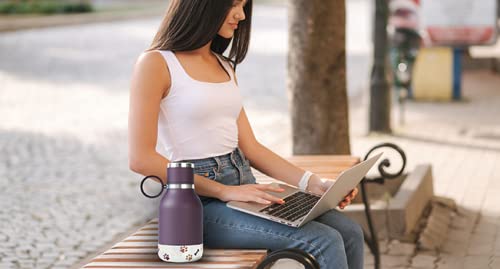 Asobu Dog Bowl Attached To Stainless Steel Insulated Travel Bottle For Human 37Oz/1.1 Liter (White)