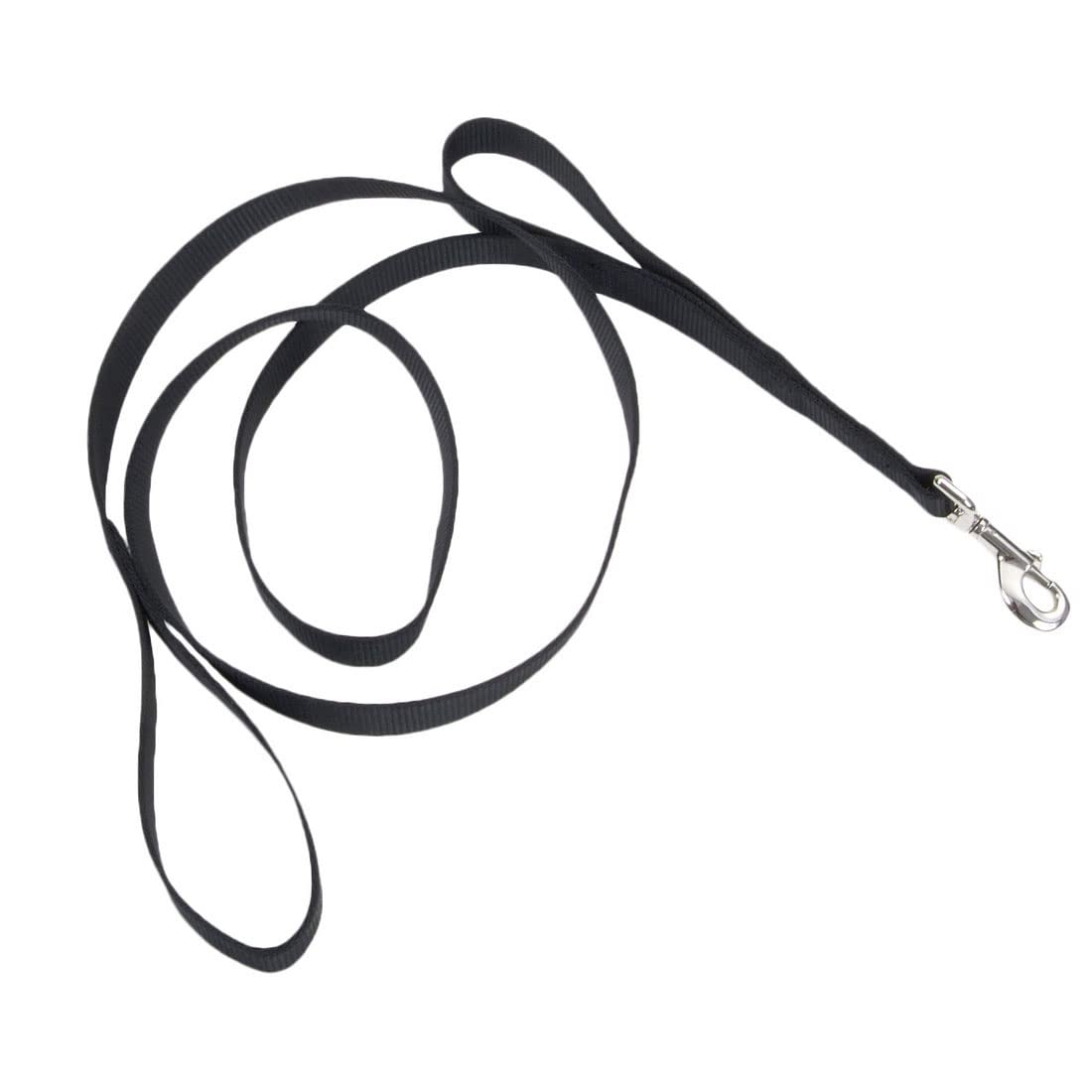 Coastal - Loops 2 - Double Handle Dog Leash, Black, 1' X 06'