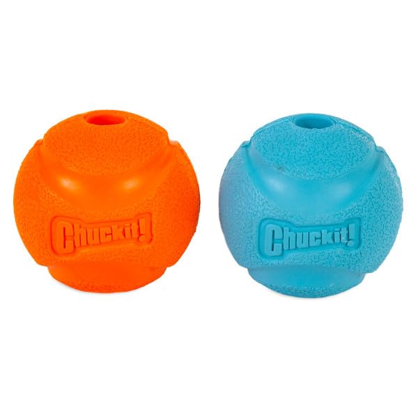 Chuckit! Medium Fetch Ball 2.5'', 2 Pack (Colors Vary)