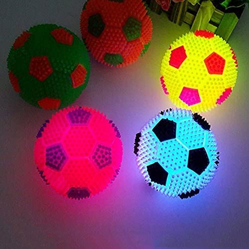 PSK PET MART LED Whistle Squeaky Squeaker Sound Ball for Puppy, Dog & Cat, Pet Chew Playing Rubber Ball Toy Small Pet Only  1 P