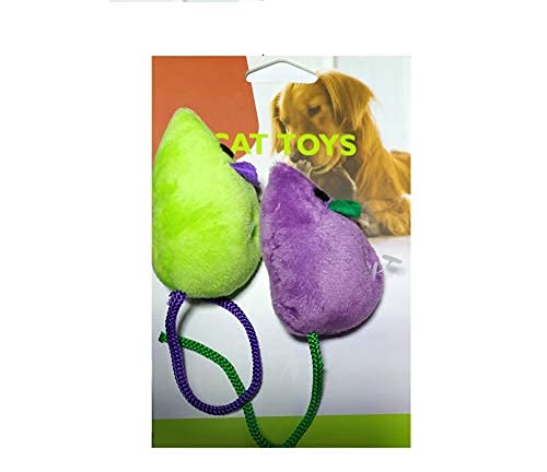 Pet Guard Cat Mouse Toy, 2Pcs Mouse Plush Toy Interactive Cartoon Pet Funny Toys For Cats Kittens
