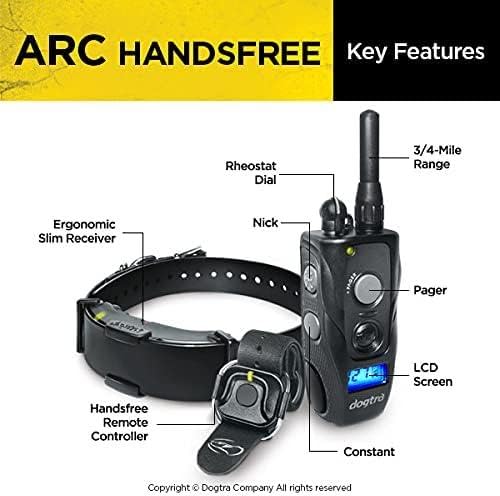 Dogtra Arc Handsfree Slim Ergonomic 3/4-Mile Remote Dog Training E-Collar With Handsfree For Discreet And Precise Control