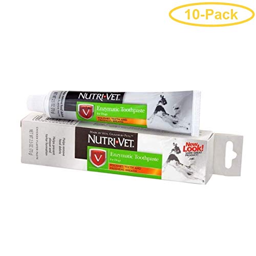 Nutri-Vet Enzymatic Toothpaste For Dogs 2.5 Oz - Pack Of 10